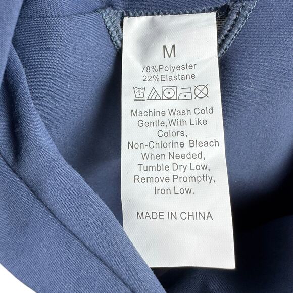 New ABOCIW Women's Teal Twist Front Strappy Padded Classic Sports Bra Size M - Picture 6 of 6